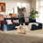 Sectional Upholstered Boneless L-Shaped Sofa With Chaise Lounge-845574576-845574580