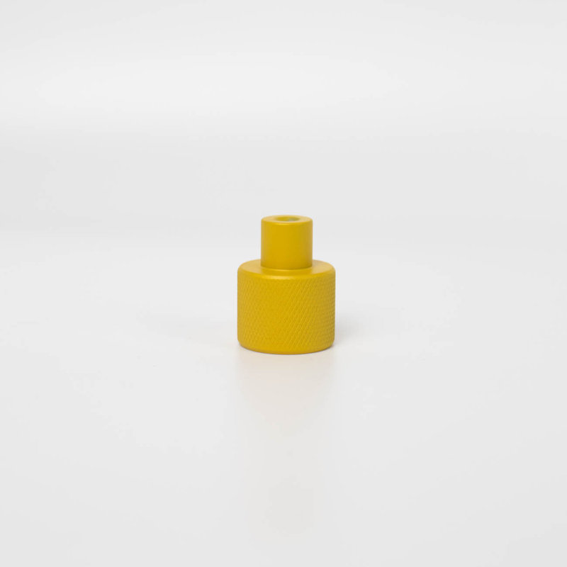 ROUS Hardware Mid Century Modern Knurled Knob, Sunflower (Yellow)