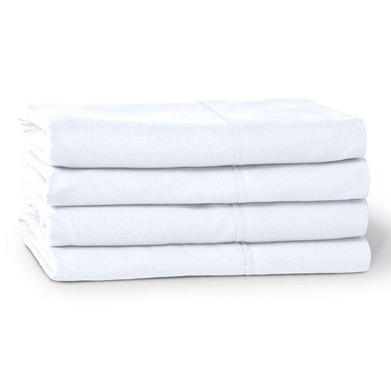  Microfiber Pillowcase, 4 Standard Pillowcases, White