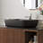 19.7'' Rectangle Bathroom Sink, Vessel Ceramic Basin Without Faucet, No Cabinet, Black
