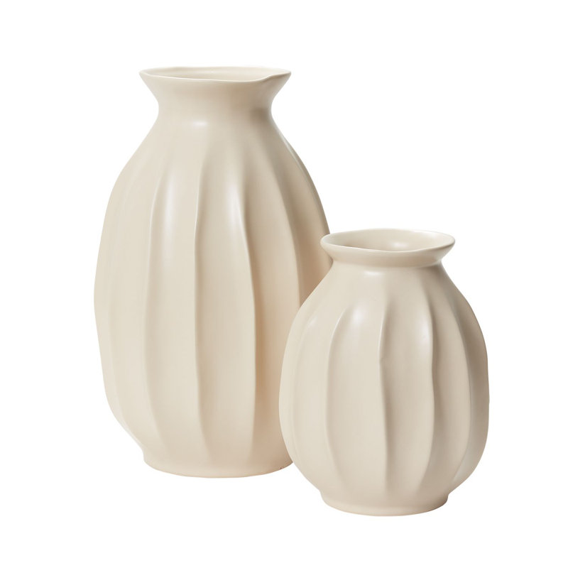 Ackerman Handmade Ceramic Table Vase, 14.25" H x 9" W x 9" D