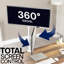 Support de moniteur vertical double VIVO-94095014