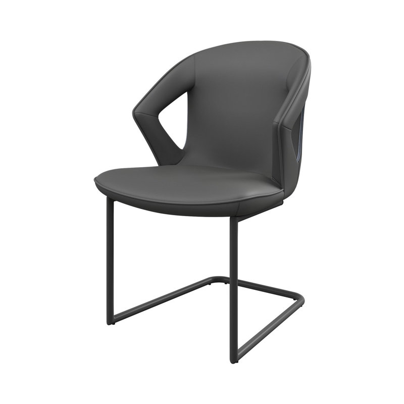 Brotons 46cm H Upholstered Side Chair, Grey