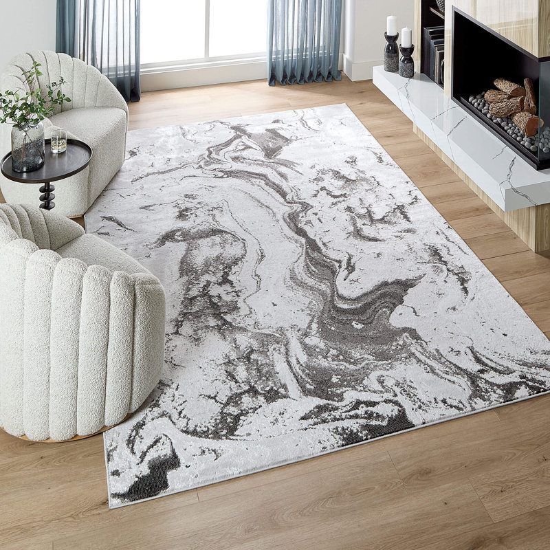 Tebikerei Gray, Rectangle 9'10" x 13'2"