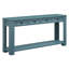 Console rectangulaire en bleu foncé: option de décoration de salon avec plateau bleu: pour la décoration du vestibule