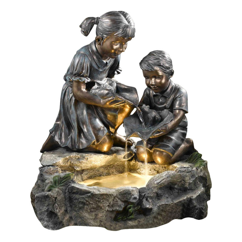Johnar Weather Resistant Floor Fountain with Light