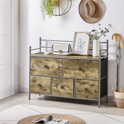 5 Drawer 39.4" W Dresser by Vecelo