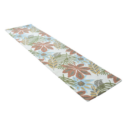 Stantonsburg Hand Tufted Wool Eco-Friendly Area Rugs - Runner, Cream Color, Floral Modern Design, High Pile Thick Handmade Anti Skid Area Rugs for Living Room, Bed Room