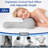 Set of 2 Ergonomic Contour Pillows, Dual-Sided Height Zoned Support Pillow with Ear Groove, Breathable 3D Mesh Bed Pillow for Side, Back & Stomach Sleepers