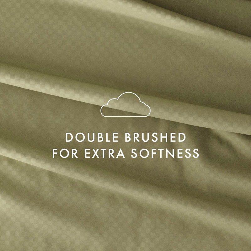 Sage Chevron Deep Pocket Full Microfiber Sheet Set