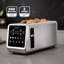 GEEPAS 5-In-1 Digital 4 Slice Long Toaster & Electric Kettle Set