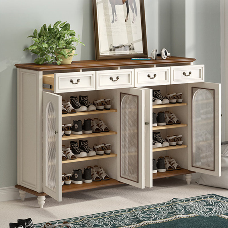 Classic American style storage shoe cabinet