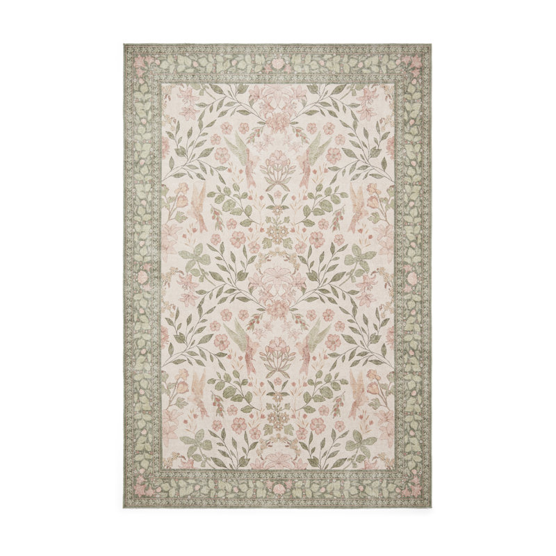 Vintage Look Digitally Printed Area Rug, Rectangle 180 x 270 cm