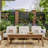 6ft. H × 4 ft. W Metal Privacy Screen Fence Panel Bamboo Leave Pattern-55887640
