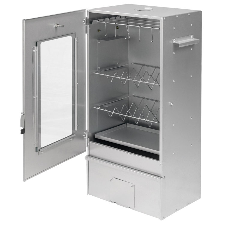 Smoker 80cm with galvanized steel glass