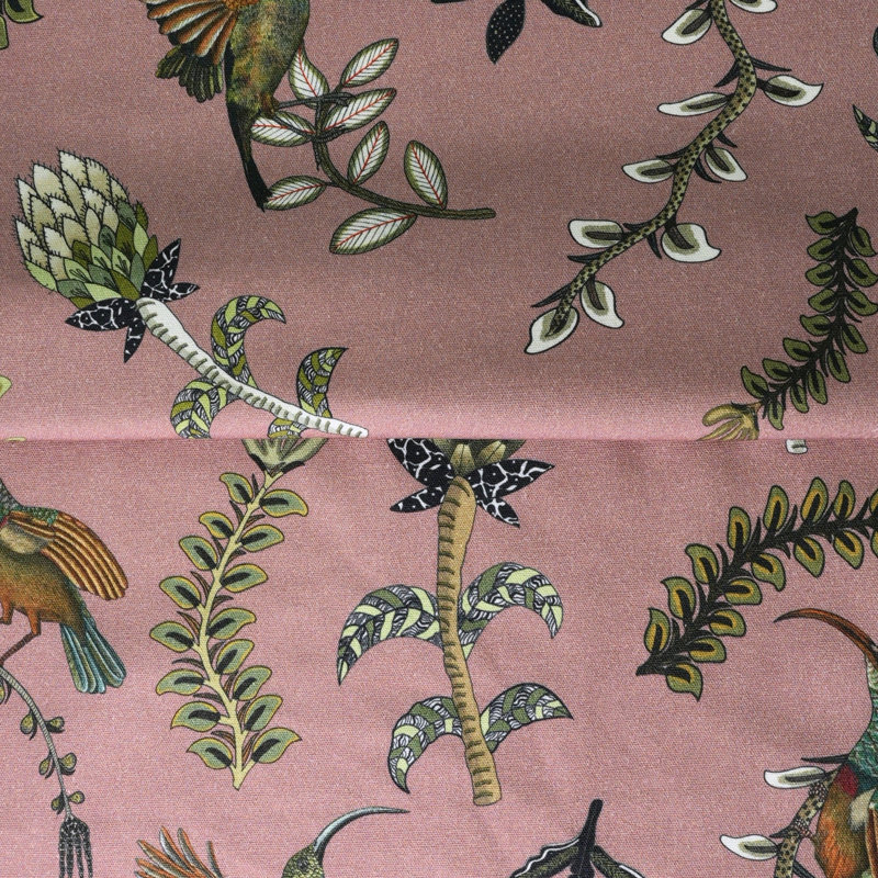 Protea Garden Linen Fabric, Magnolia