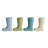 Small Stoneware Boot Vases with Distressed Finish