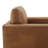 Adika 43.3'' Genuine Leather Upholstered Club Chair With Wood Trim