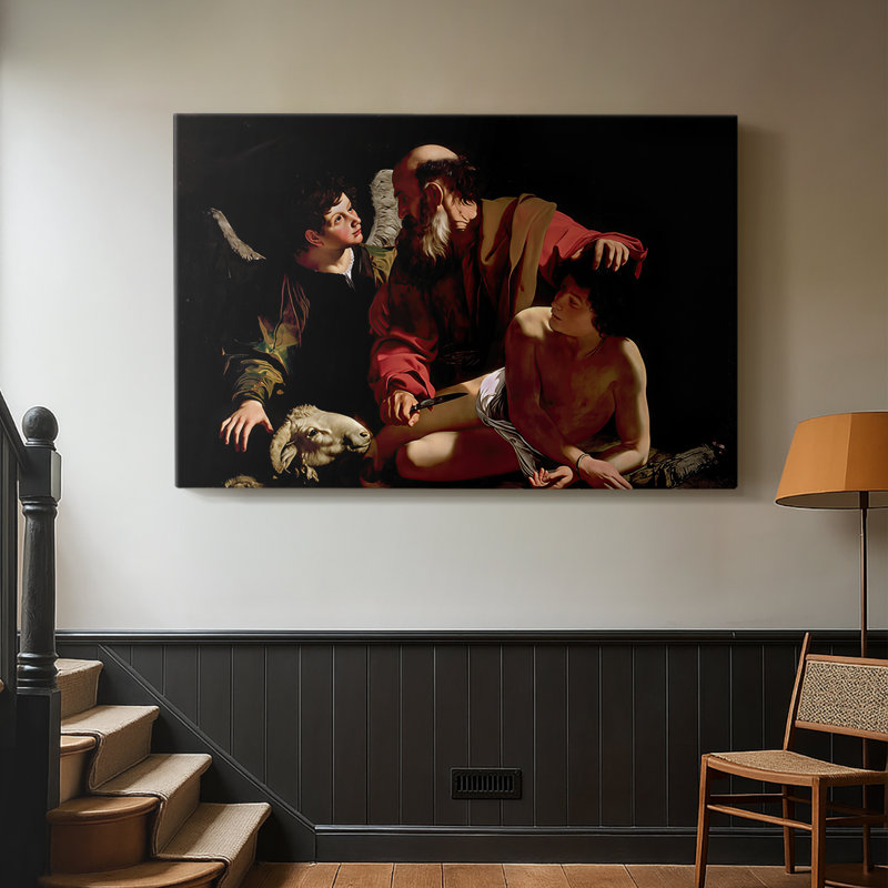 The Sacrifice of Isaac (Uffizi Version)-Caravaggio-Gallery Wrapped Canvas-c. 1603, 8 x 12
