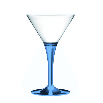 Verre à martini en polycarbonate - 12 pièces 