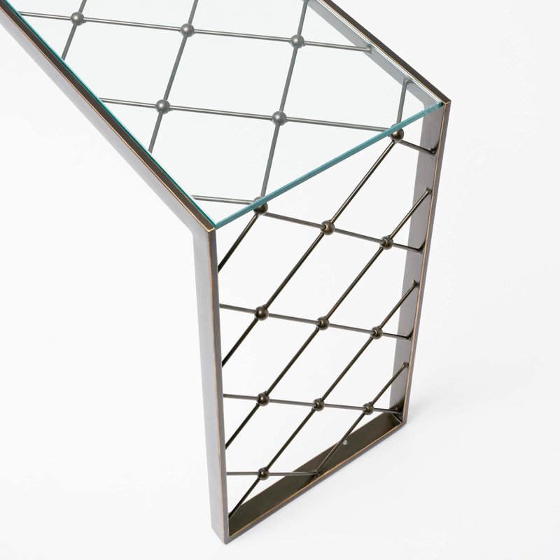 Brixton 60'' W Glass Console Table