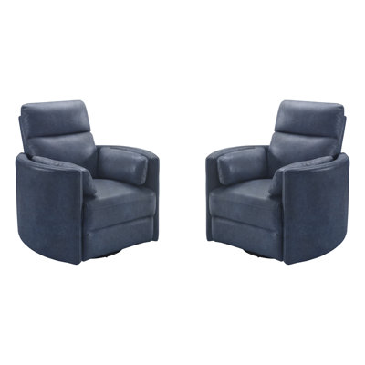 Ensemble de deux fauteuils inclinables et pivotants