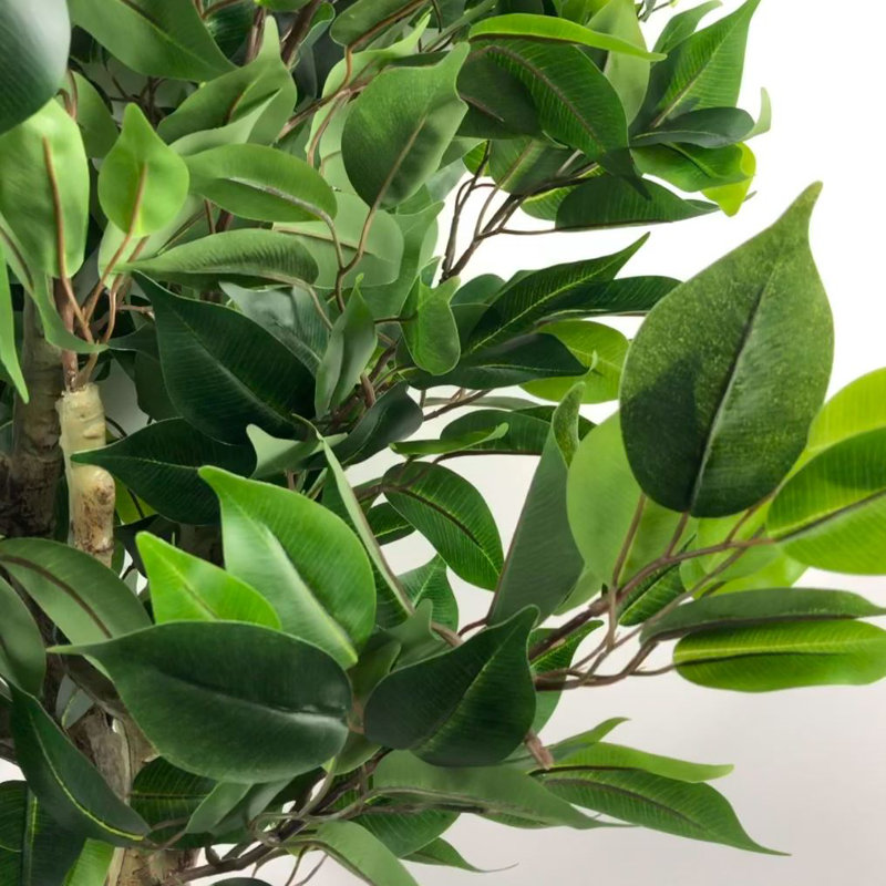 Faux Tree in Metal Planter, 110cm H x 60cm W x 60cm D, Copper