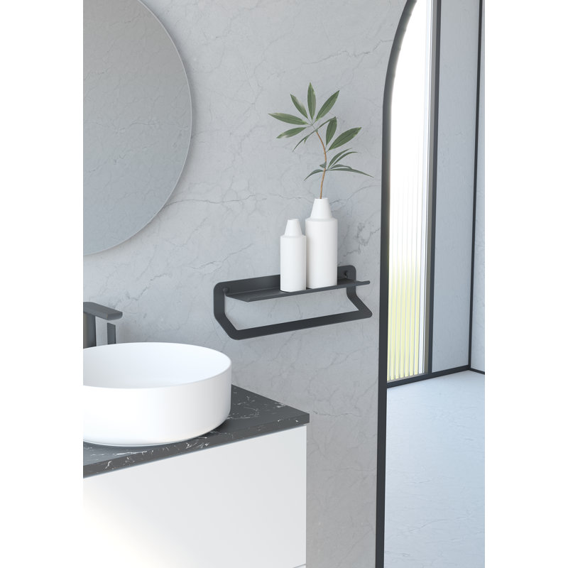 Sunnyside 1 Towel Rail, Black