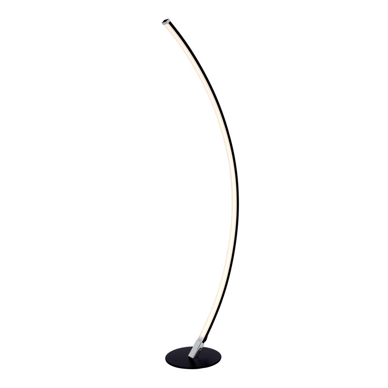 Rylan 51.5'' LED Arched Floor Lamp, Black