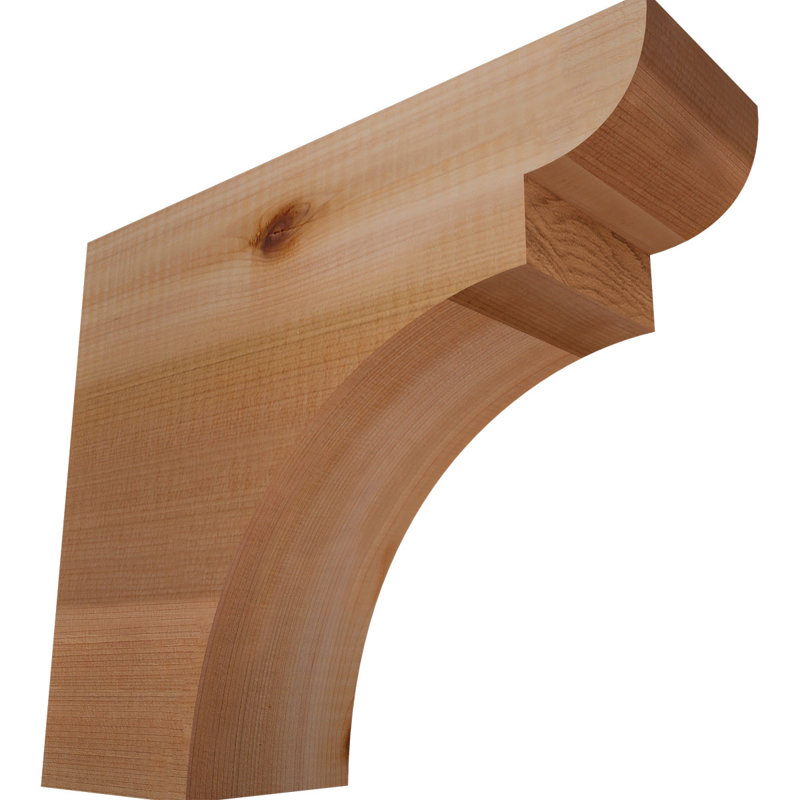 Yorktown Smooth Rafort Tail, Cèdre rouge, H 10 po x l 12 po x P 3,5 po
