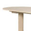 Table de salle à manger Hiny, base piédestal, plateau en bois blanc extensible de 60 à 78 pouces