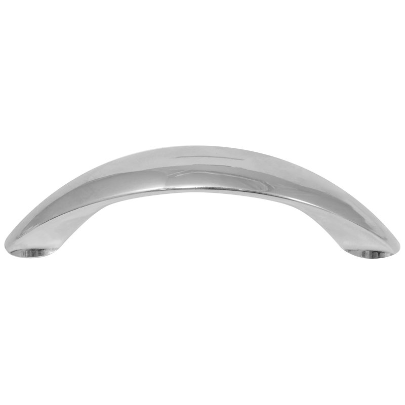 Polished Nickel 3" Modern Bar Cabinet Pull