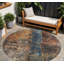 Tapis d'extérieur rond 8 pi