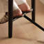 Chaise d'appoint noire à dossier bas (ensemble de 4)-133056839-133056843