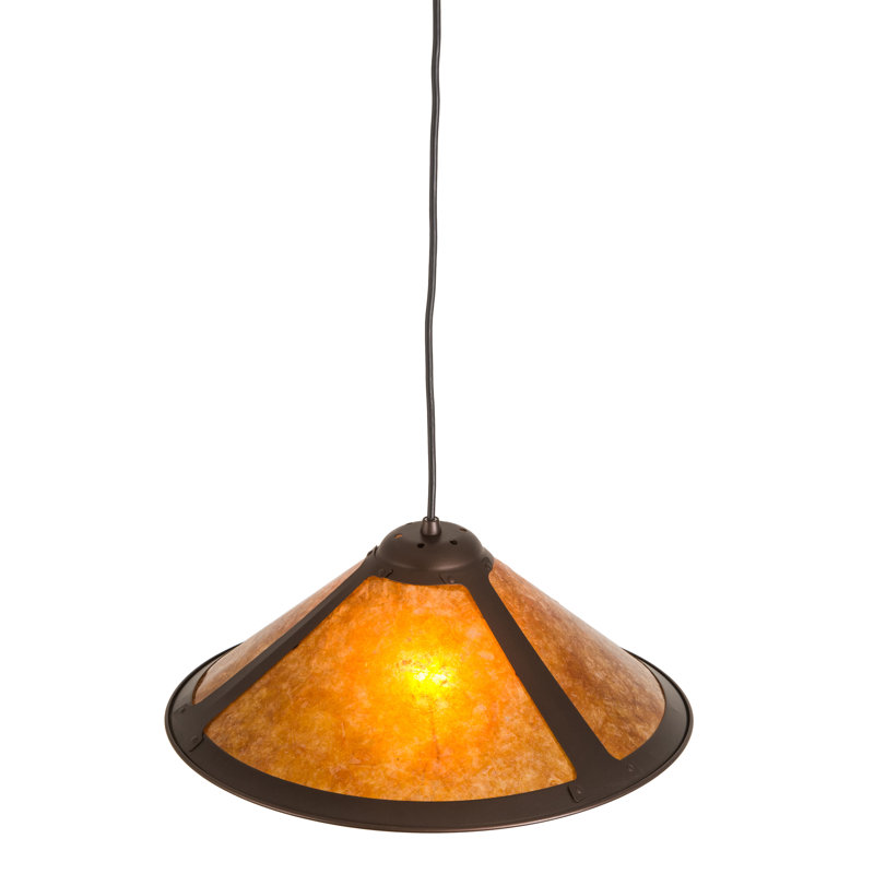 Luminaire suspendu conique à 1 lumière