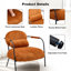 Fauteuil d'appoint rembourré en velours côtelé d'inspiration Bauhaus l 27,6 po Aldarondo-2073950413