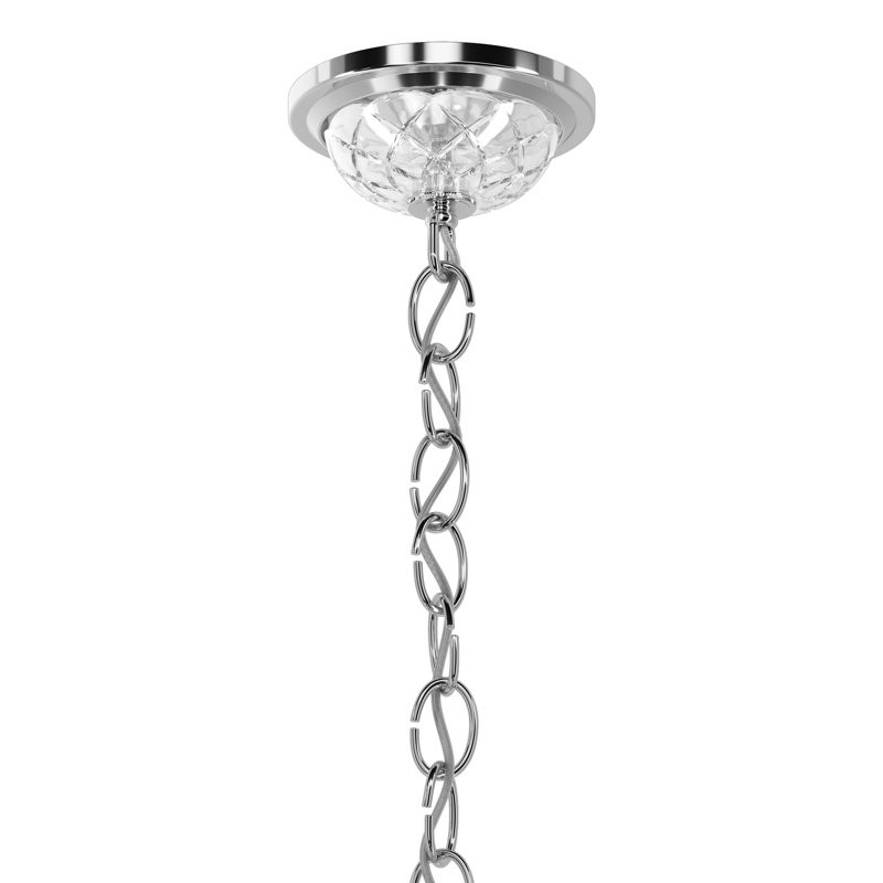 Century 9 - Light Chandelier, Polished Silver