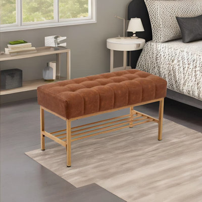 Banc à chaussures rembourré