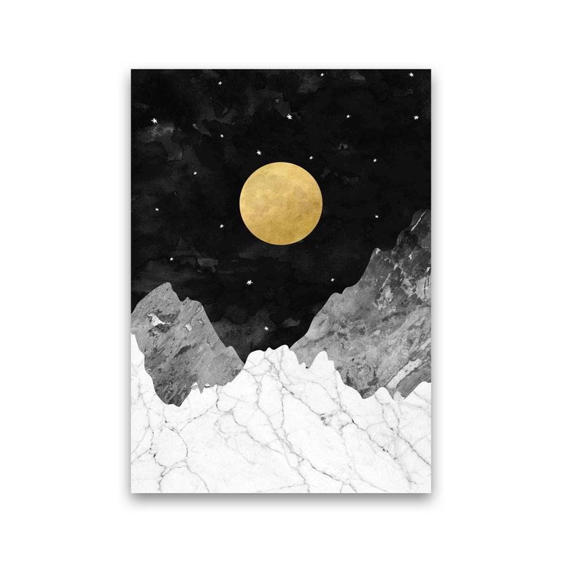 Moon And Stars - Print, No Framed, 84cm H x 60cm W x 1cm D