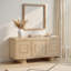 Williams 72" Oak Wood Sideboard, Light Natural