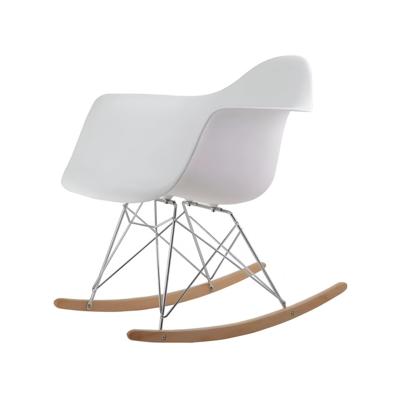 Chaise berçante à bascule, Blanc