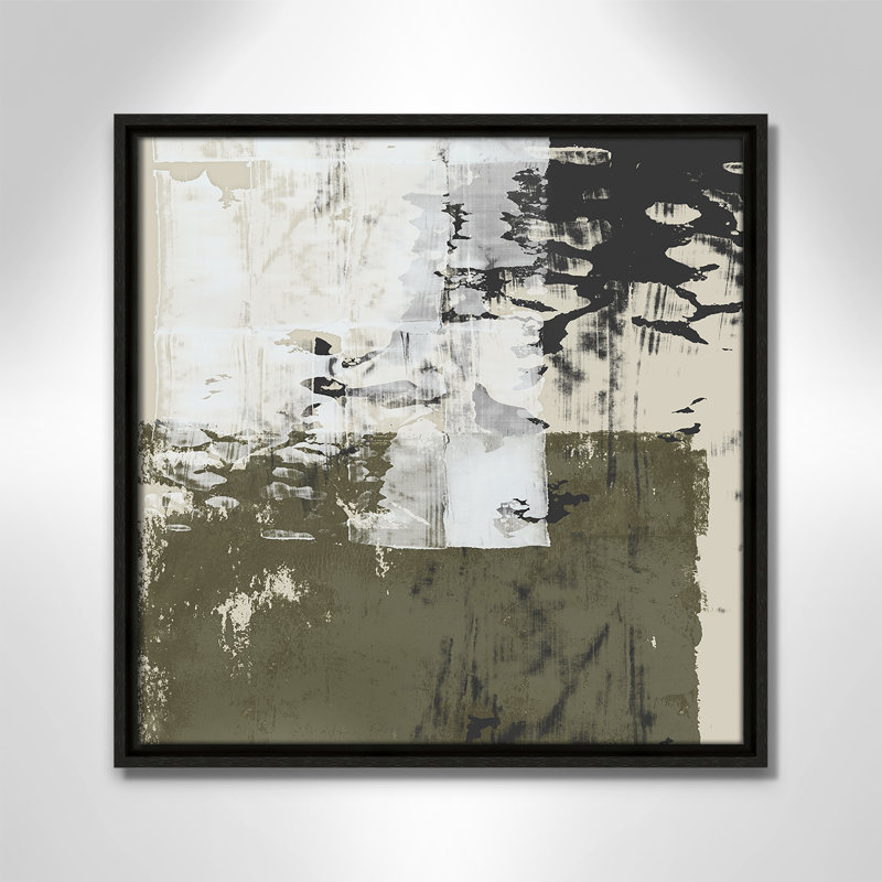 Reflections In Sage II - Square Version Print par Isabelle Z, Espresso, H 17,5 po x l 17,5 po