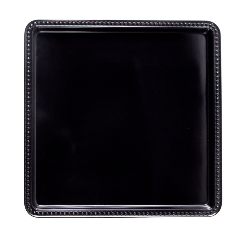 Elite Global Solutions Venetian Melamine Tray, Black