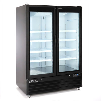 Maxx Cold 54" Glass Door Merchandiser Freezer, Double Door