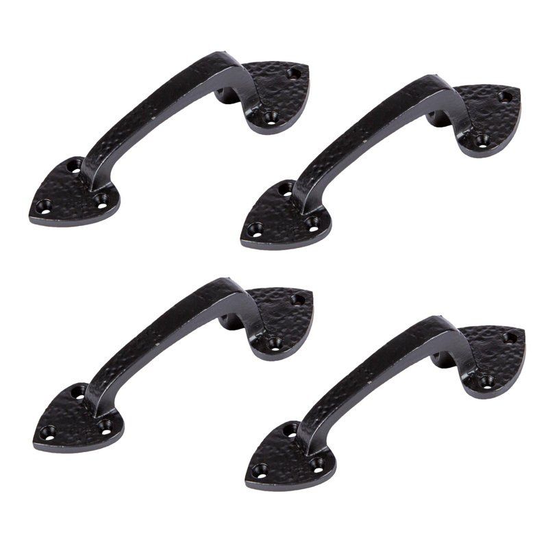 Hammer & Tongs - Rustic Arrowhead Door Handle - H155mm - Black