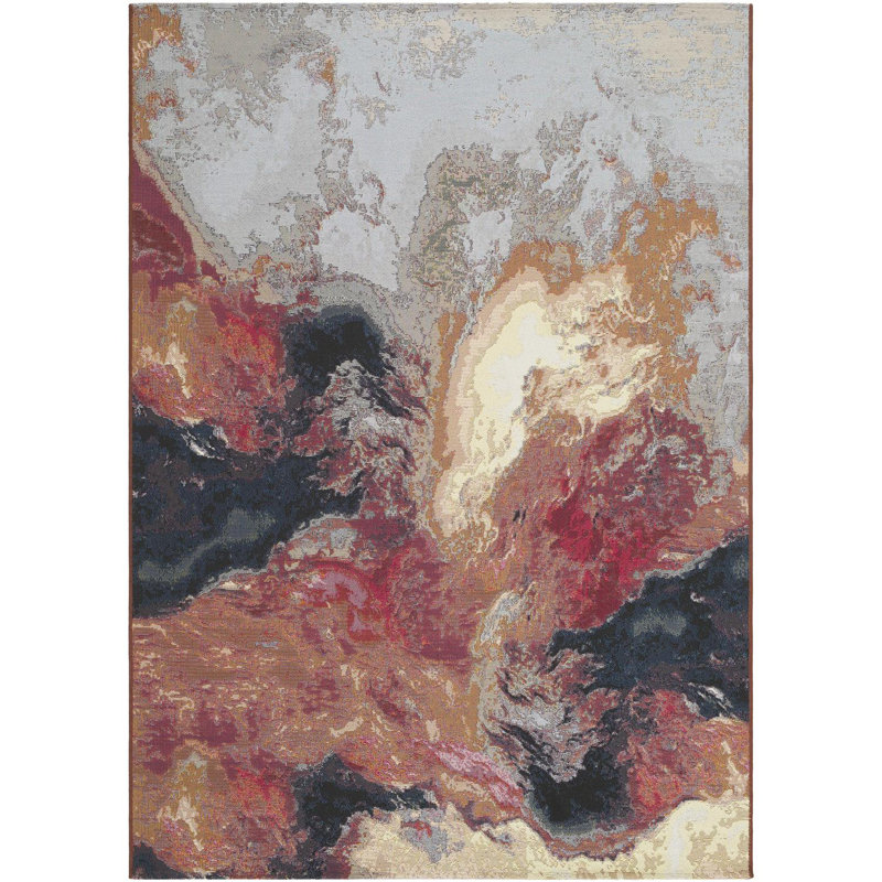 Chalanda Machine Woven Area Rug, Rectangle 7'10.5" x 10'0.1"