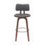 Chaise pivotante en similicuir Pino
