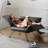 Wax Pull-Up Leather Recliner Lounge Chair, Adjustable Backrest & Armrests, Modern Accent Chair for Living Room-417039568