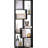 Asymmetrical Display Shelf & Bookcase, 5-Tier, Black-28670475