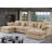 155.7" W 6-Piece Modular Chenille Sectional-338274382